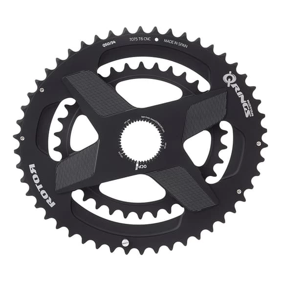 Plateaux Rotor Aldhu 3D+ QRings Spidering Aero Noir 3 Plateaux Rotor Aldhu 3D+ QRings Spidering Aero Noir