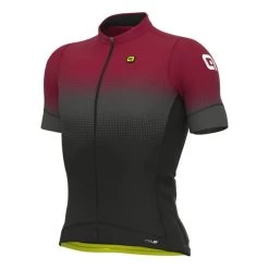 ALE Maillot Alé PRS Gradient Manche Courte Rouge Foncé Noir
