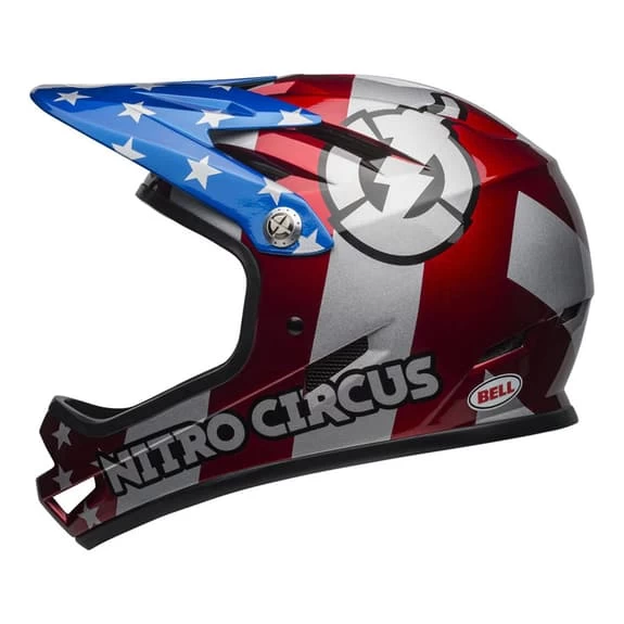 Casque Bell Sanction Bleu Argent Rouge 3 Casque Bell Sanction Bleu Argent Rouge