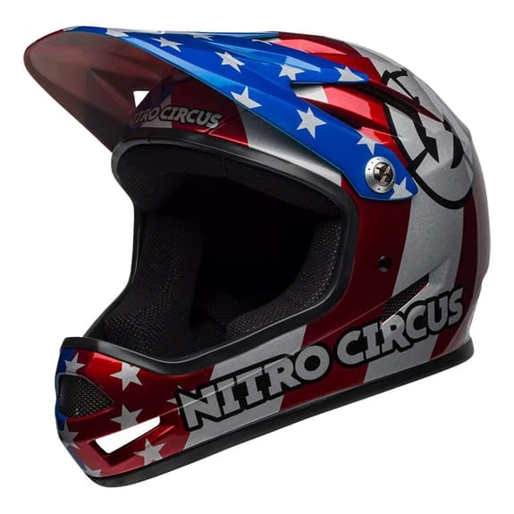 Casque Bell Sanction Bleu Argent Rouge 5 Casque Bell Sanction Bleu Argent Rouge – Image 3