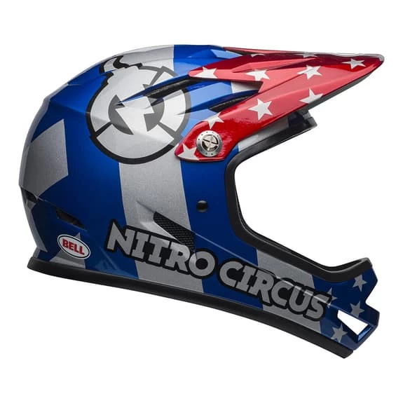 Casque Bell Sanction Bleu Argent Rouge 4 Casque Bell Sanction Bleu Argent Rouge – Image 2