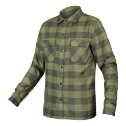 Chemise Endura Hummvee Manche Longue Vert Bouteille