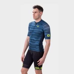 ALE Maillot Alé Solid Step Manche Courte Bleu -Vélo Équipement Magasin l22194402 step jersey uomo 4