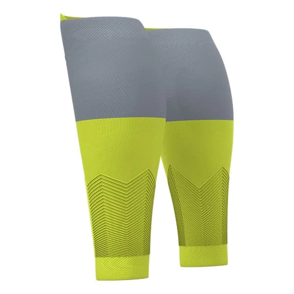 Guêtres De Compression Compressport R2V2 Vert Lime Gris 4 Guêtres De Compression Compressport R2V2 Vert Lime Gris – Image 2