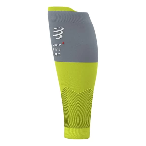 Guêtres De Compression Compressport R2V2 Vert Lime Gris 6 Guêtres De Compression Compressport R2V2 Vert Lime Gris – Image 4