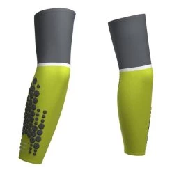 Manchettes Compressport ArmForce Ultralight Vert Lime Gris -Vélo Équipement Magasin po su00008b 607 006