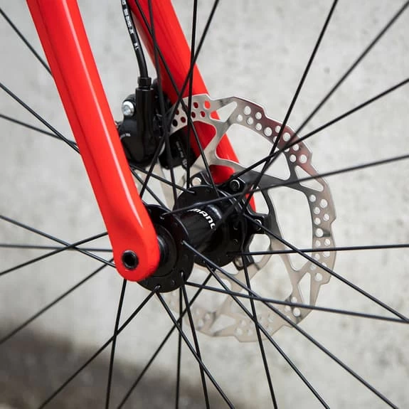 Vélo De Route Ridley Fenix SL Disc Shimano 105 Mix Rouge Argent 5 Vélo De Route Ridley Fenix SL Disc Shimano 105 Mix Rouge Argent – Image 4