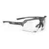 Lunettes Rudy Project Deltabeat Gris Cendré Métallique Avec Verres Photochromiques ImpactX 2 Laser Noir -Vélo Équipement Magasin ru 517 1288 001