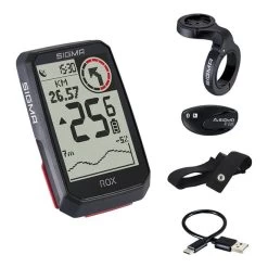 Compteur De Vélo Sigma ROX 4.0 + HR Set Noir