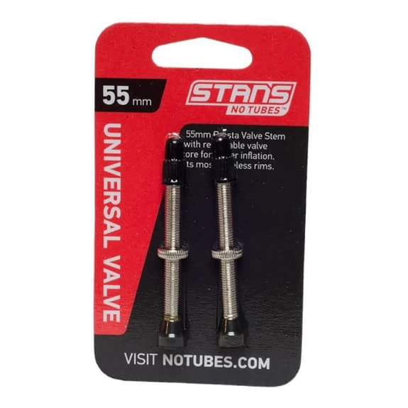 Valves Stan's NoTubes 55 Mm Argent (2 Unités) 3 Valves Stan's NoTubes 55 Mm Argent (2 Unités)