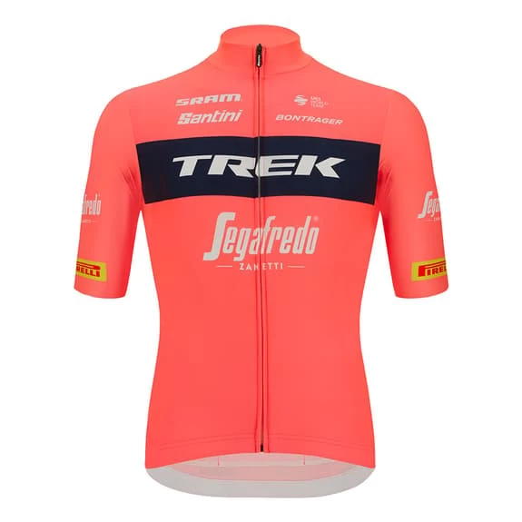 Santini Équipement Trek-Segafredo 2022 Fan Line Rouge Grenadine Noir - Coupe Classic 4 Santini Équipement Trek-Segafredo 2022 Fan Line Rouge Grenadine Noir - Coupe Classic – Image 2