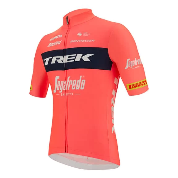 Santini Équipement Trek-Segafredo 2022 Fan Line Rouge Grenadine Noir - Coupe Classic 5 Santini Équipement Trek-Segafredo 2022 Fan Line Rouge Grenadine Noir - Coupe Classic – Image 3