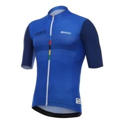 Équipement Santini UCI Lugano 1953 Bleu Noir -Vélo Équipement Magasin st re94075sdmam