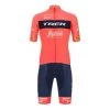 Santini Équipement Trek-Segafredo 2022 Fan Line Rouge Grenadine Noir - Coupe Classic -Vélo Équipement Magasin st trek22 2 000