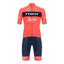 Santini Équipement Trek-Segafredo 2022 Fan Line Rouge Grenadine Noir - Coupe Classic
