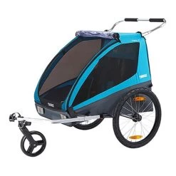 Vélo Équipement Magasin 29 Remorque Thule Chariot Coaster 2 XT + Vélo + K Conduite Bleu Noir